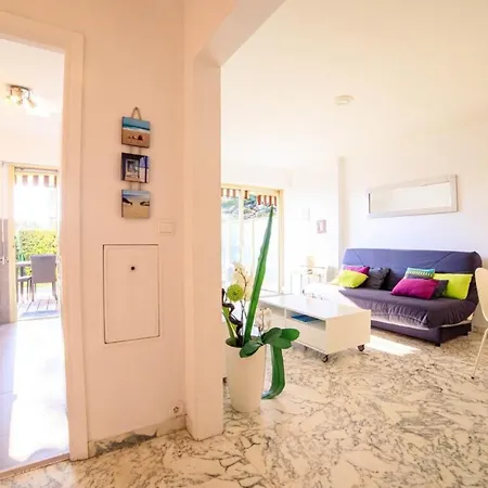 Air-conditioned With Furnished Terrace Swimming Pool & A Parking 昂蒂布